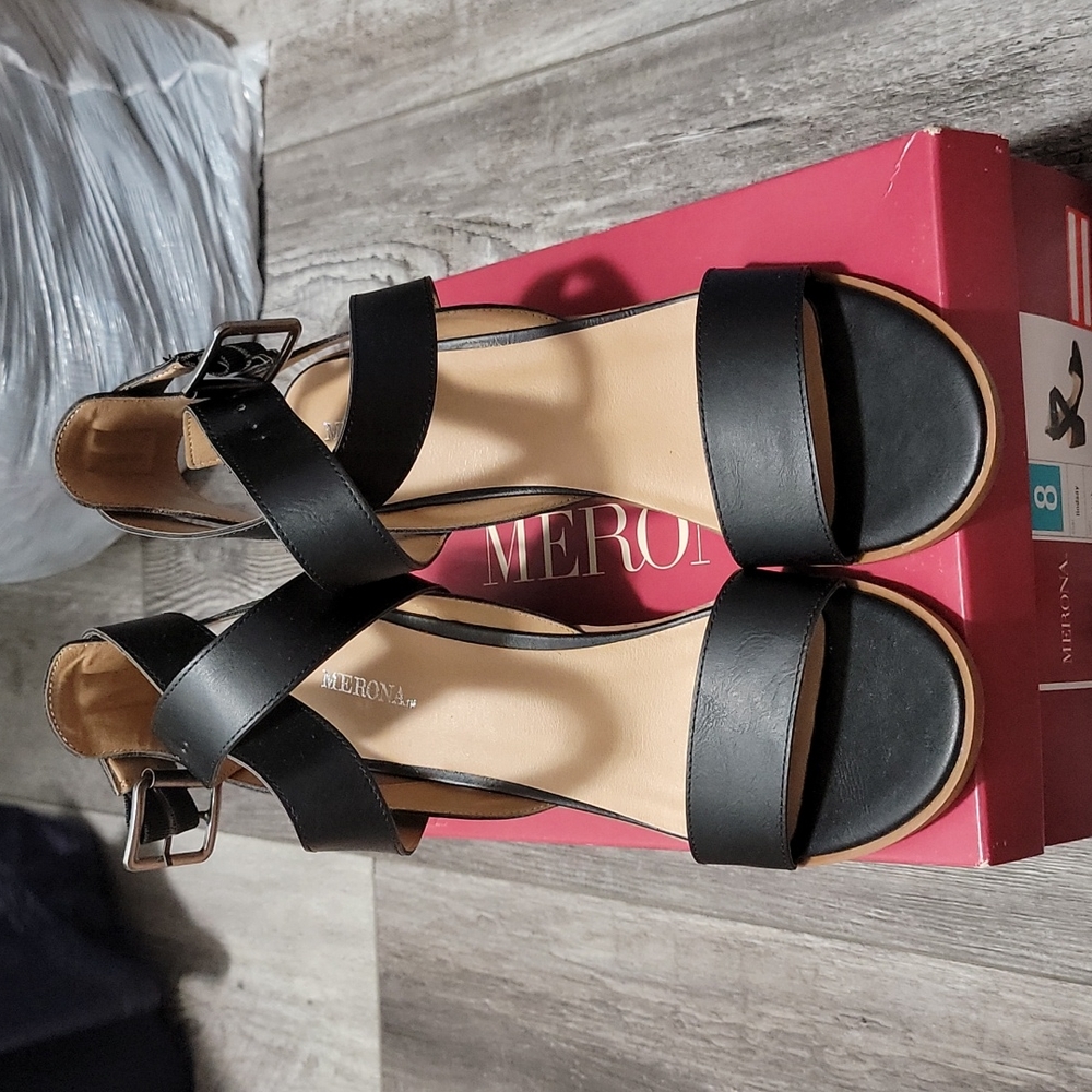 Merona Target black heels size 8